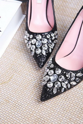 MIUMIU Shallow mouth stiletto heel Shoes Women--007